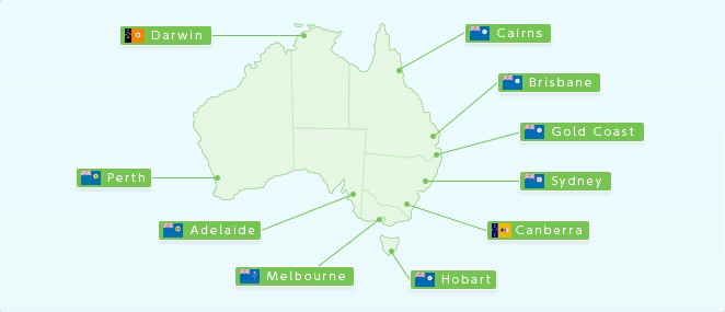 オーストラリアマップ