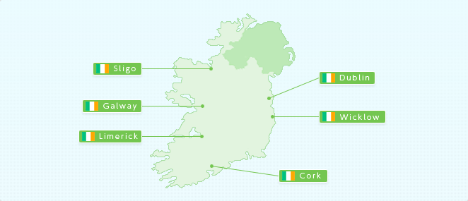 アイルランドマップ