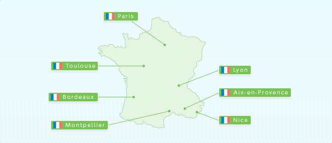 フランスマップ